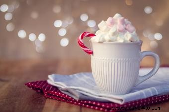 Chocolate caliente con licor de menta para calentar el alma