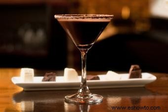 Receta clásica de martini de chocolate y variaciones decadentes