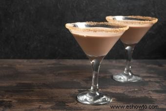 Receta clásica de martini de chocolate y variaciones decadentes