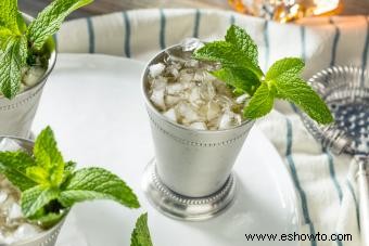 Receta clásica de julepe de menta y variaciones ganadoras