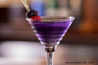 10 divertidas recetas de martini morado