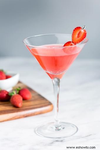 13 martinis de fresa:la combinación de cóctel más dulce