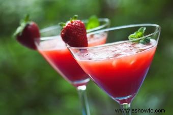 13 martinis de fresa:la combinación de cóctel más dulce