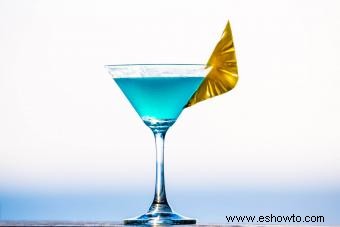 7 recetas de Blue Martini para un cóctel llamativo