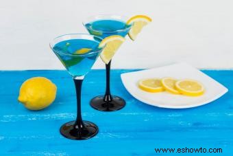 7 recetas de Blue Martini para un cóctel llamativo