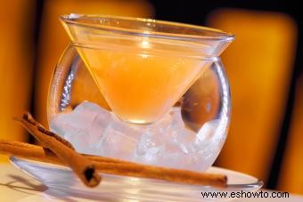 Una sencilla receta de Martini con sidra de manzana