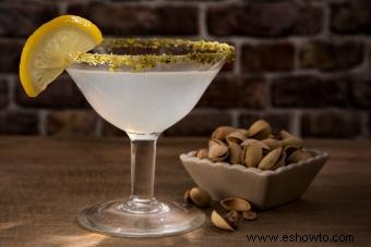 Una tentadora receta de cóctel Martini de pistacho