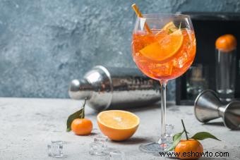 Apetitoso Aperol Spritz:un cóctel antes de la cena