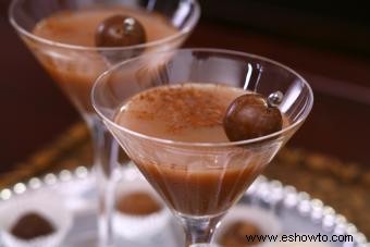 Receta de martini de chocolate Baileys:añadir un toque dulce