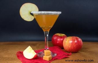 Recetas de martini de manzana y caramelo:dulce y sencillo