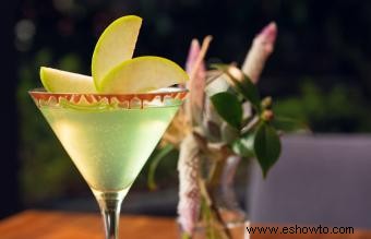 Recetas de martini de manzana y caramelo:dulce y sencillo