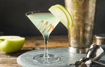 Recetas de martini de manzana y caramelo:dulce y sencillo