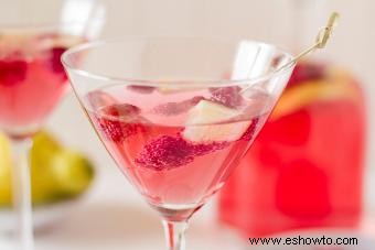 Martini francés con Chambord y champán:recetas sencillas