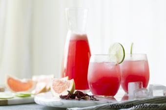 Bebidas mixtas con granadina:belleza en la simplicidad