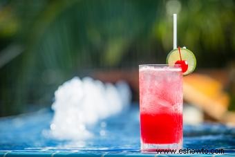 Bebidas mixtas con granadina:belleza en la simplicidad