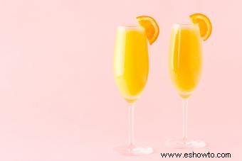 Recetas de mimosa sin alcohol con elegancia sencilla