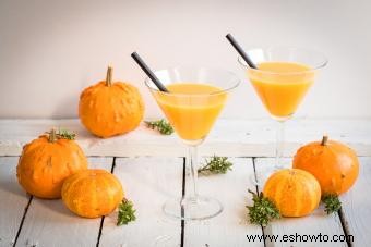 Recetas de martini de calabaza para darle sabor a tu bebida