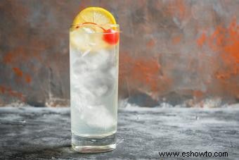 Tom Collins con vodka:un refrescante cóctel con gas