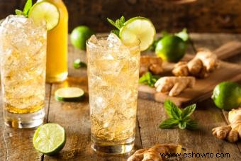 Vodka y Ginger Ale dietético:7 cócteles bajos en calorías