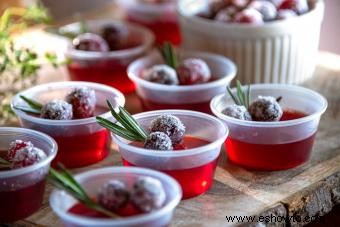 Tragos de gelatina de Navidad que complacen a la multitud de colores