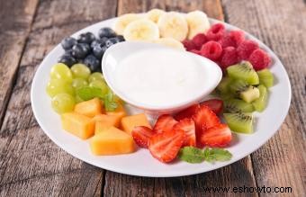 Receta de dip de frutas con pelusa de malvaviscos y variaciones