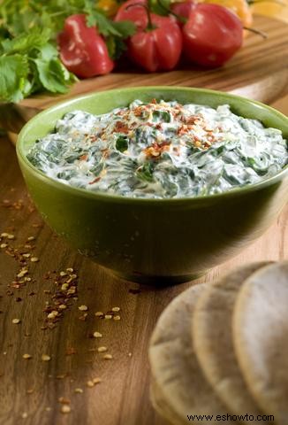 4 excelentes recetas de dip de espinacas