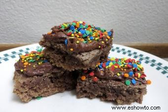 Receta e ideas de pastel de cumpleaños con brownie