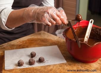 Receta fácil de trufas navideñas