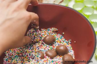 Receta fácil de trufas navideñas