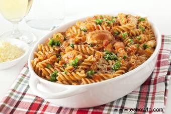 Receta de horneado de pasta con pollo Buffalo