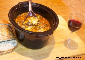 Receta de cacciatore de pollo en olla de cocción lenta