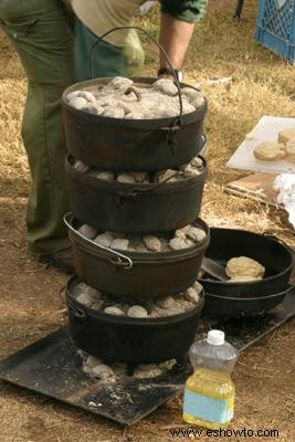 Cocina en horno holandés