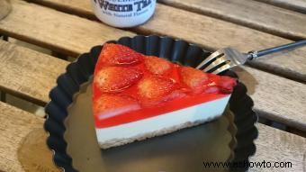 Receta de cheesecake de fresas