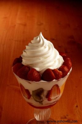 Recetas de postres de fresas frescas