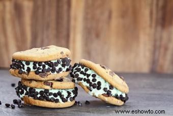 Recetas de sándwiches de helado