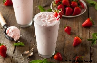 Receta de batido de fresa