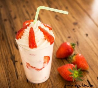 Receta de batido de fresa