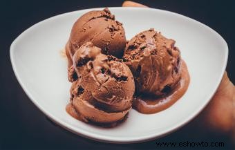 Recetas de helado de chocolate
