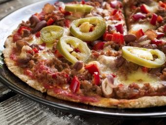 Receta de pizza mexicana