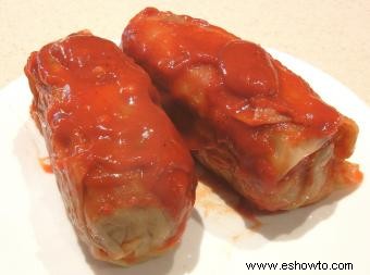 Recetas sabrosas de rollos de repollo