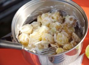 Receta de ensalada de patatas con macarrones de Hawái