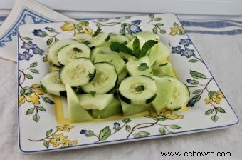 Receta de ensalada de pepino