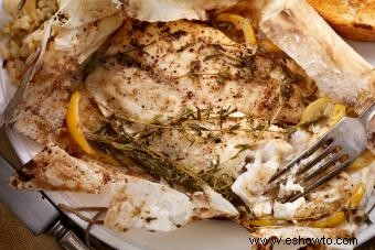 Recetas de bistec de halibut al horno