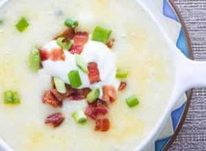 Receta de sopa de patata al horno cargada