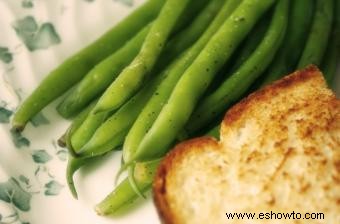 Cocinar judías verdes frescas 