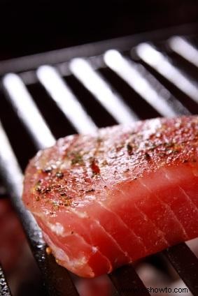 Filetes de atún a la plancha