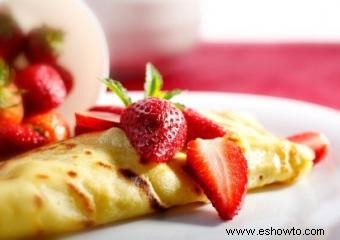 Recetas de crepes francesas