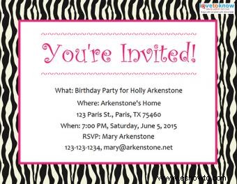 Invitaciones para fiestas de cumpleaños gratis