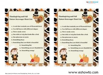 Ideas para la fiesta de Acción de Gracias de la escuela primaria
