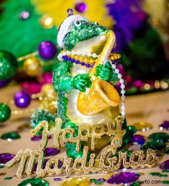 Ideas únicas para el centro de mesa de la fiesta de Mardi Gras